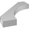 Ekena Millwork 3 1/2-in. W x 26-in. D x 32-in. H Westlake Architectural Grade PVC Knee Brace BRCP035X26X32WTL - alternate 6